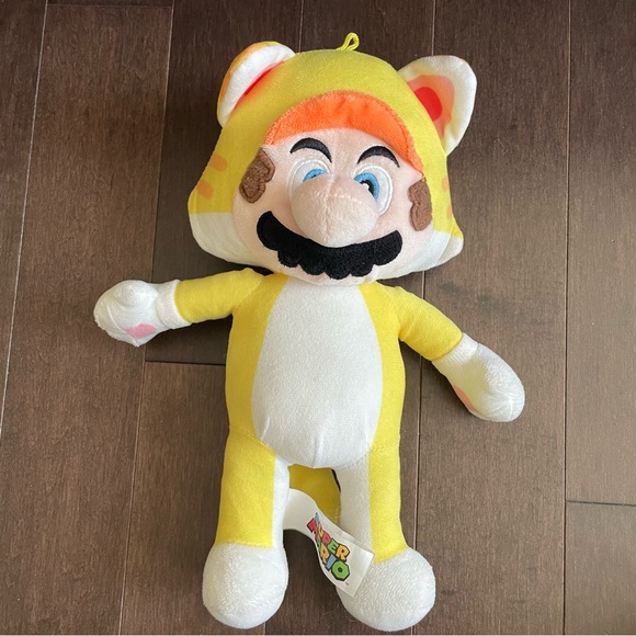 Super Mario 3D World Mario & Luigi in Cat Suits Plush Stuffie - Picture 3 of 8